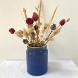 Blue pot in glazed stoneware - Bourdon Frères Paris