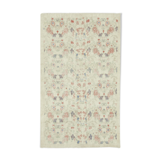 Handwoven Vintage Anatolian Beige Rug 155 cm x 264 cm - 38933