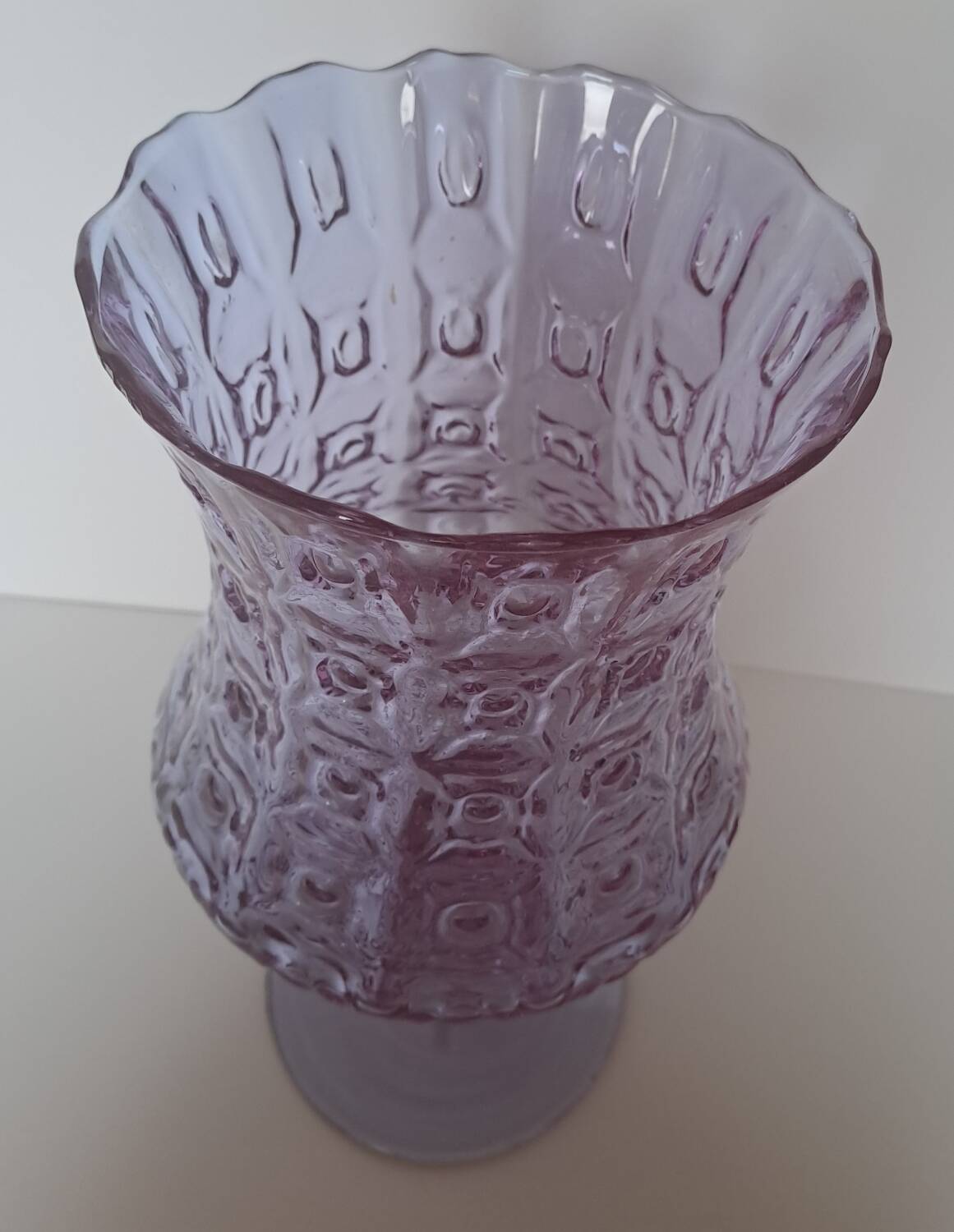 Large vase in the shape of Murano glass from the 1960s.