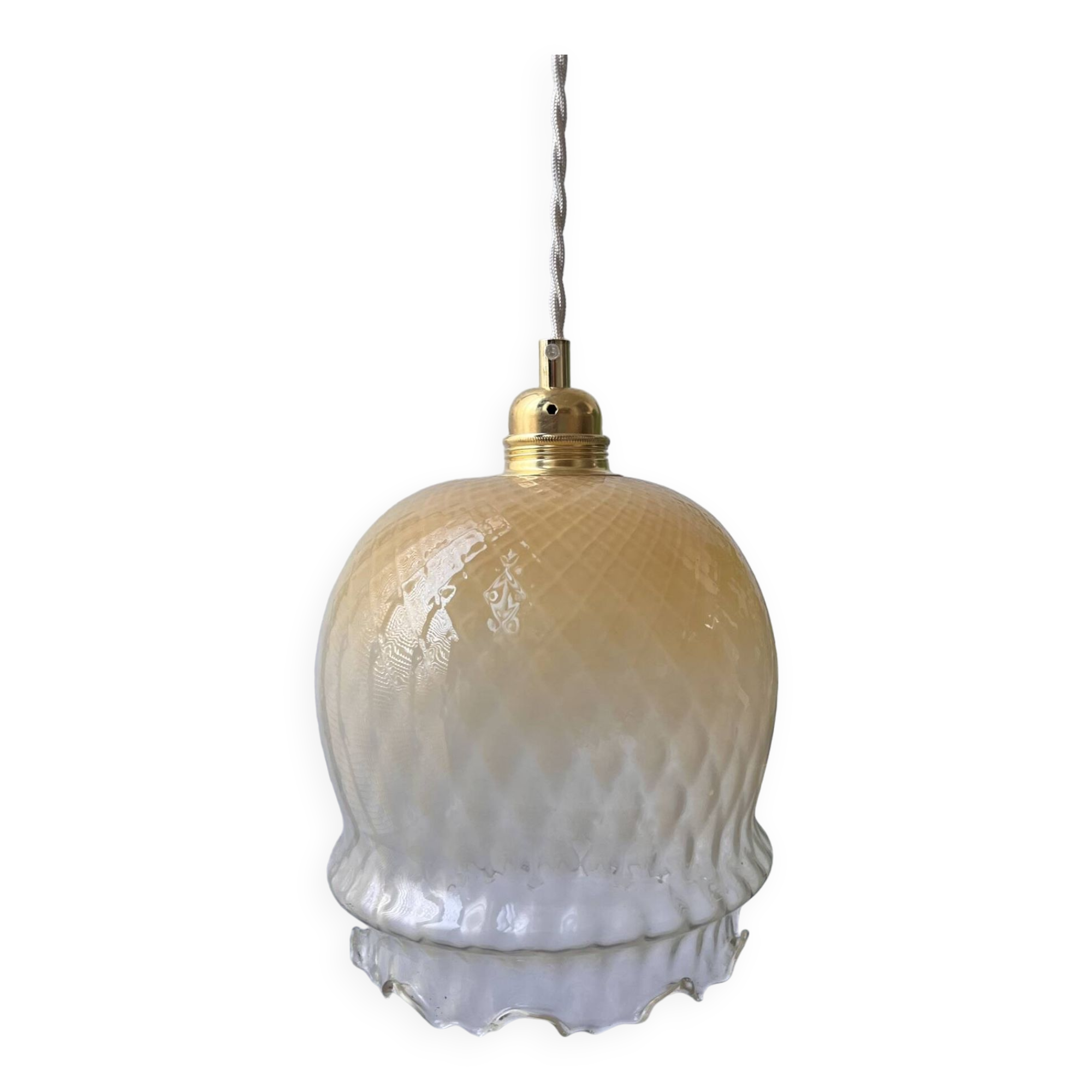 Large tropical style pineapple pendant light