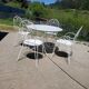 Iron garden furniture
