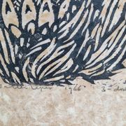Wil Willerijn, Blackthorn, Etching on Handmade Paper, 1966
