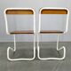 Ensemble de 4 chaises cantilever Bauhaus, acier tubulaire, Allemagne années 1930