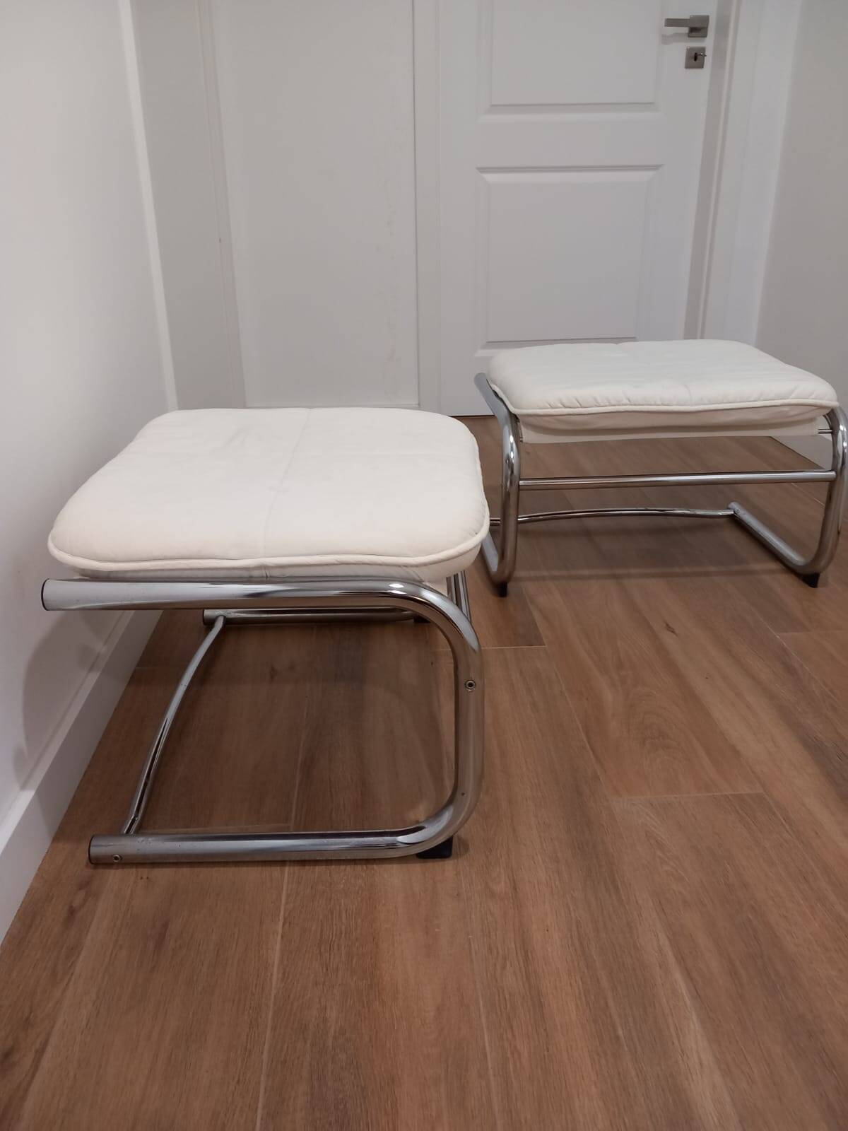 Pair of 1970s Bauhaus style footstools