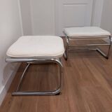 Pair of 1970s Bauhaus style footstools