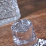 Carafe en cristal et laiton doré