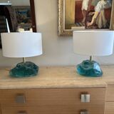Pair of lamps, Murano, pebbles