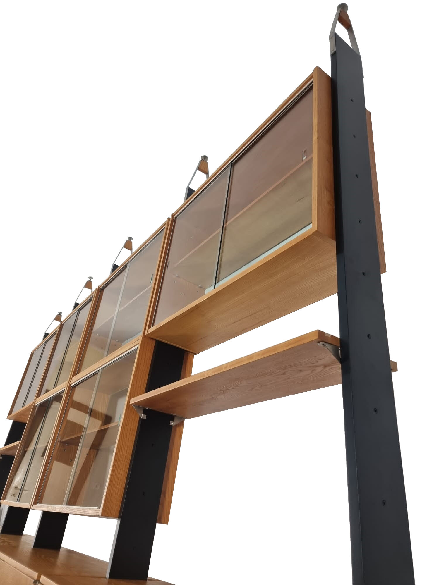 Unité murale modulaire vintage par Jitona, années 1960, ensemble de 4