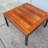 Scandinavian square coffee table in rosewood
