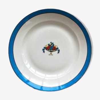 Large porcelain dish from Limoges T.L.B.