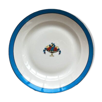 Plat en porcelaine de Limoges T.L.B.