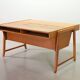 Clausen and Maerus Oak Wooden Design President Writing Desk for Eden 1960s