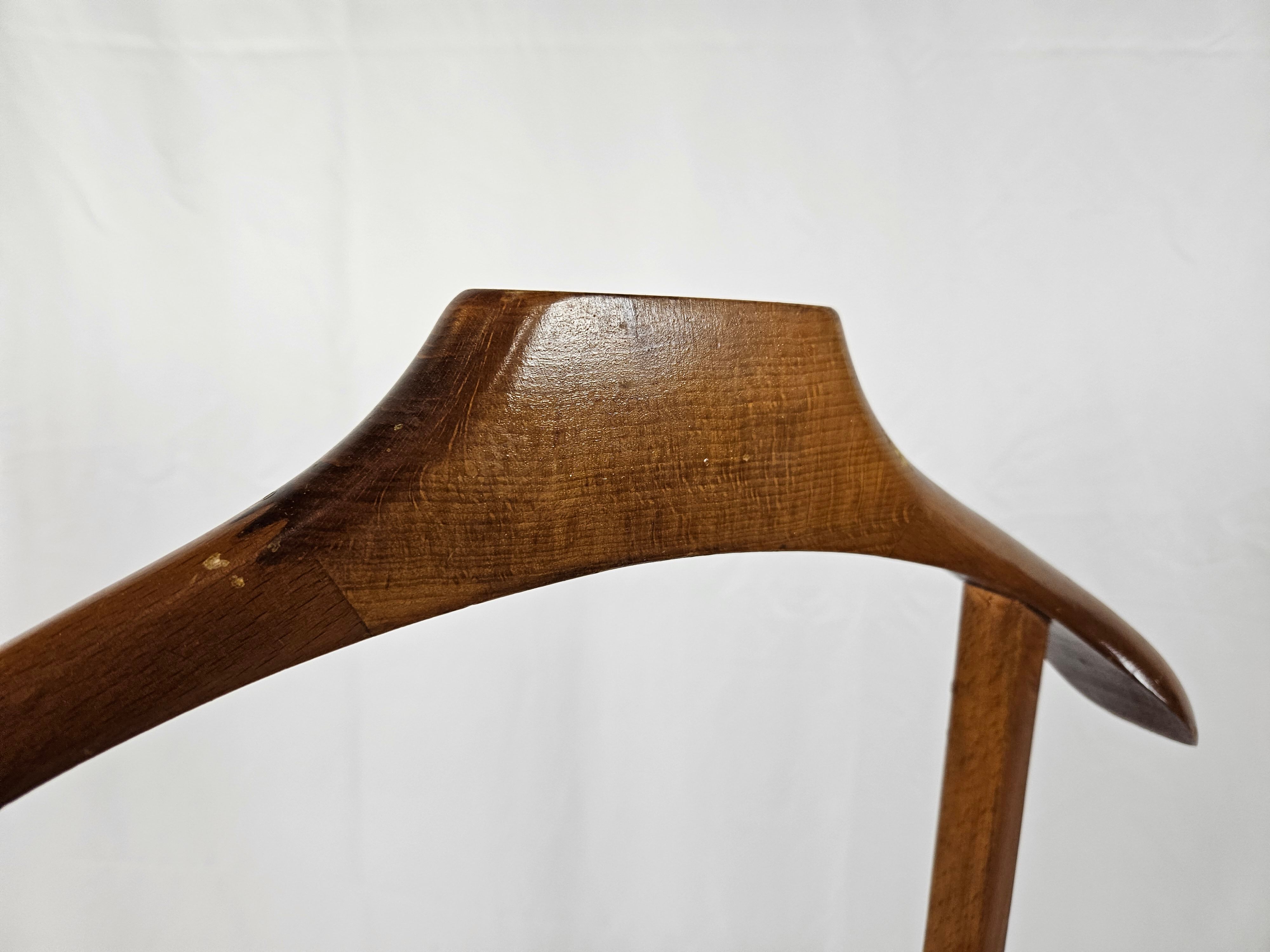 Valet vintage en bois années 1980