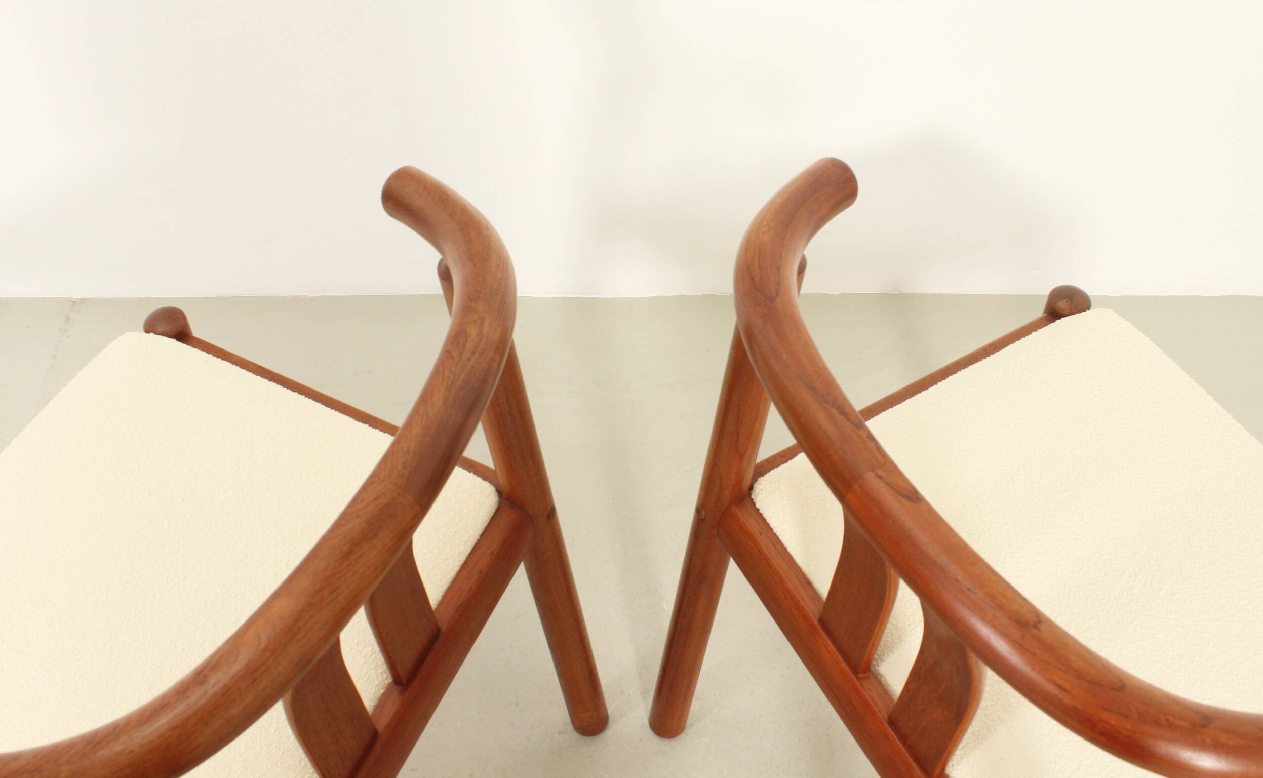 6 teak chairs by Hans J. Frydendal, Denmark 1970
