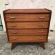 Commode vintage scandinave, pieds compas