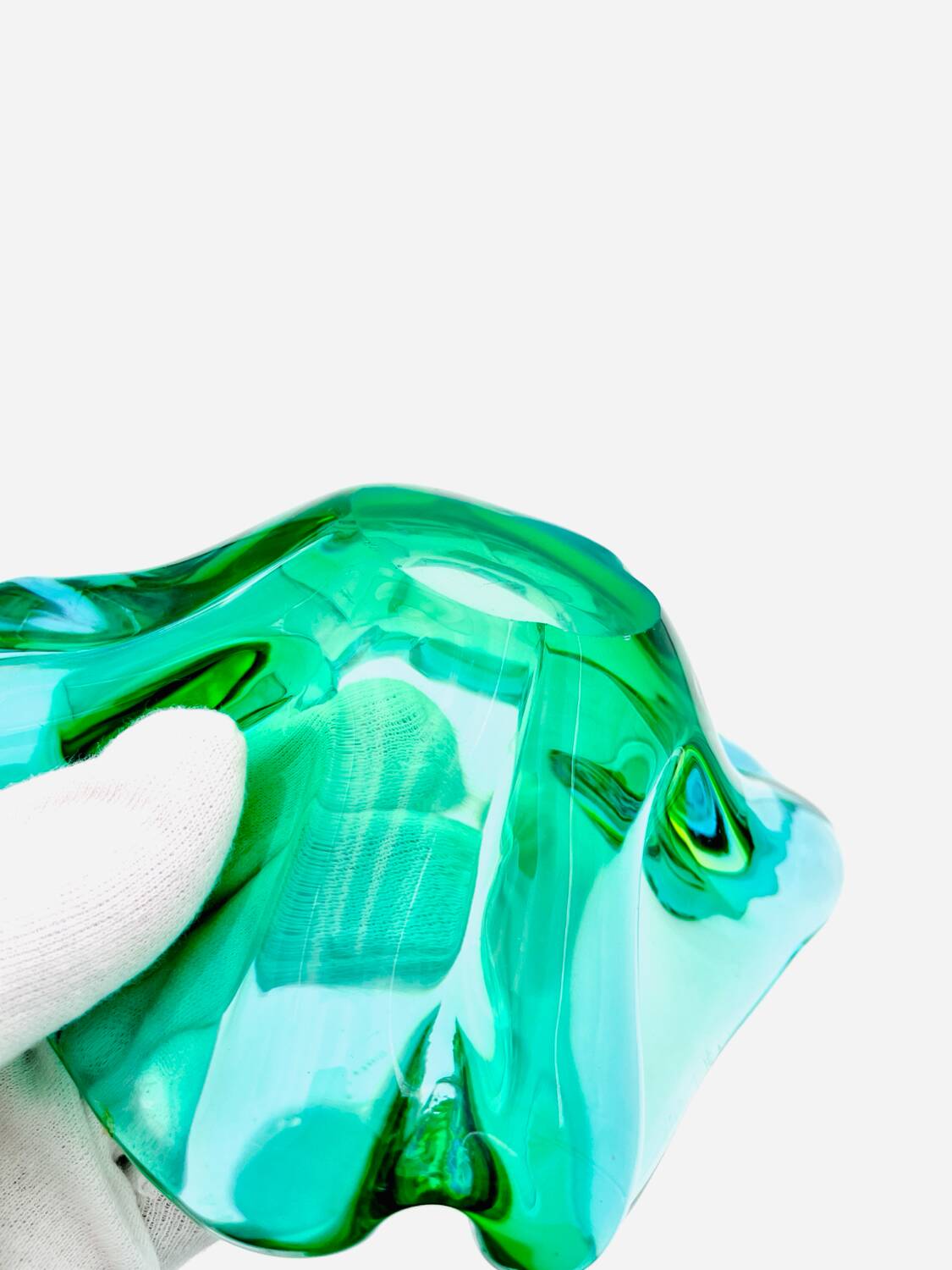 Rare Murano Vide-poche Ouraline Sommerso - Design by Flavio Poli - 1960