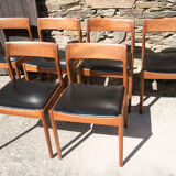 Series of 6 Danish chairs Møbelfabrik