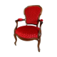 Fauteuil Cabriolet Style Louis XV, circa 1850