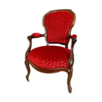 Louis XV Style Cabriolet armchair, circa 1850