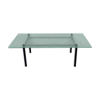Modernist frosted glass coffee table 1950