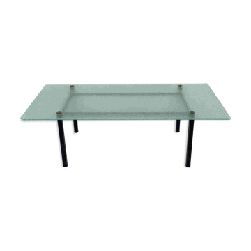 Frosted glass modernist coffee table 1950