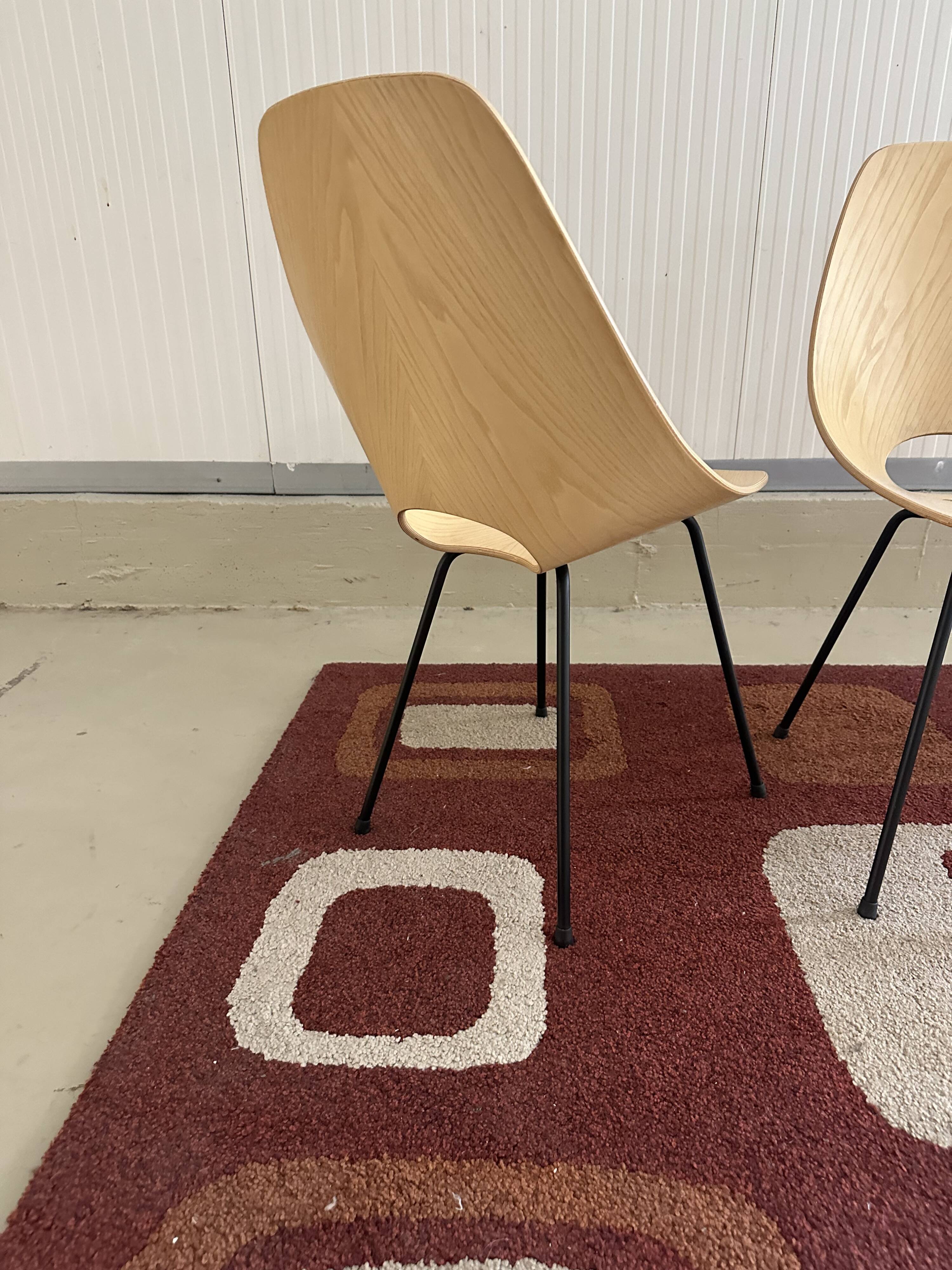 Set of 4 medea chairs by vittorio nobili for f.lii tagliabue signed