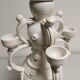 Vase gargoulette candle holder Emile Tessier Malicorne rooster