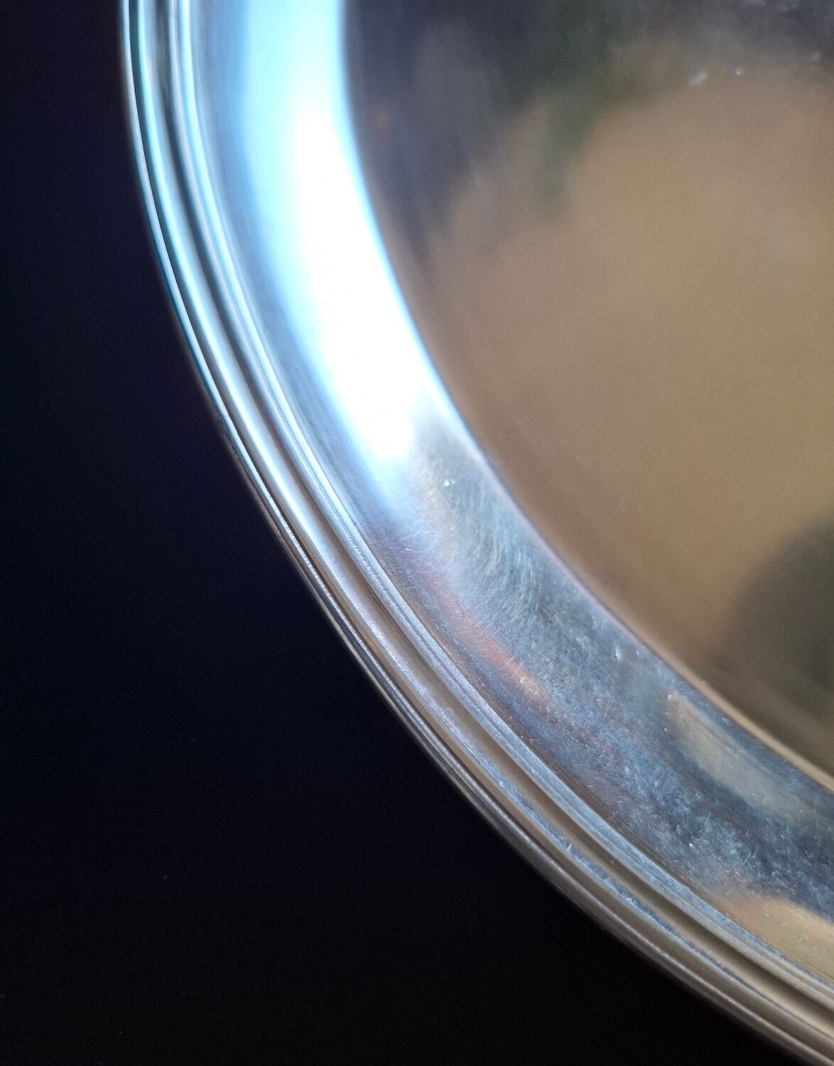 Indonesian artisanal silver-plated tray