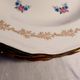 Set of 12 golden and flowery Amandinoise soup plates