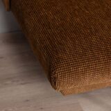 Vintage 60s convertible sofa in two-tone fabric italian design