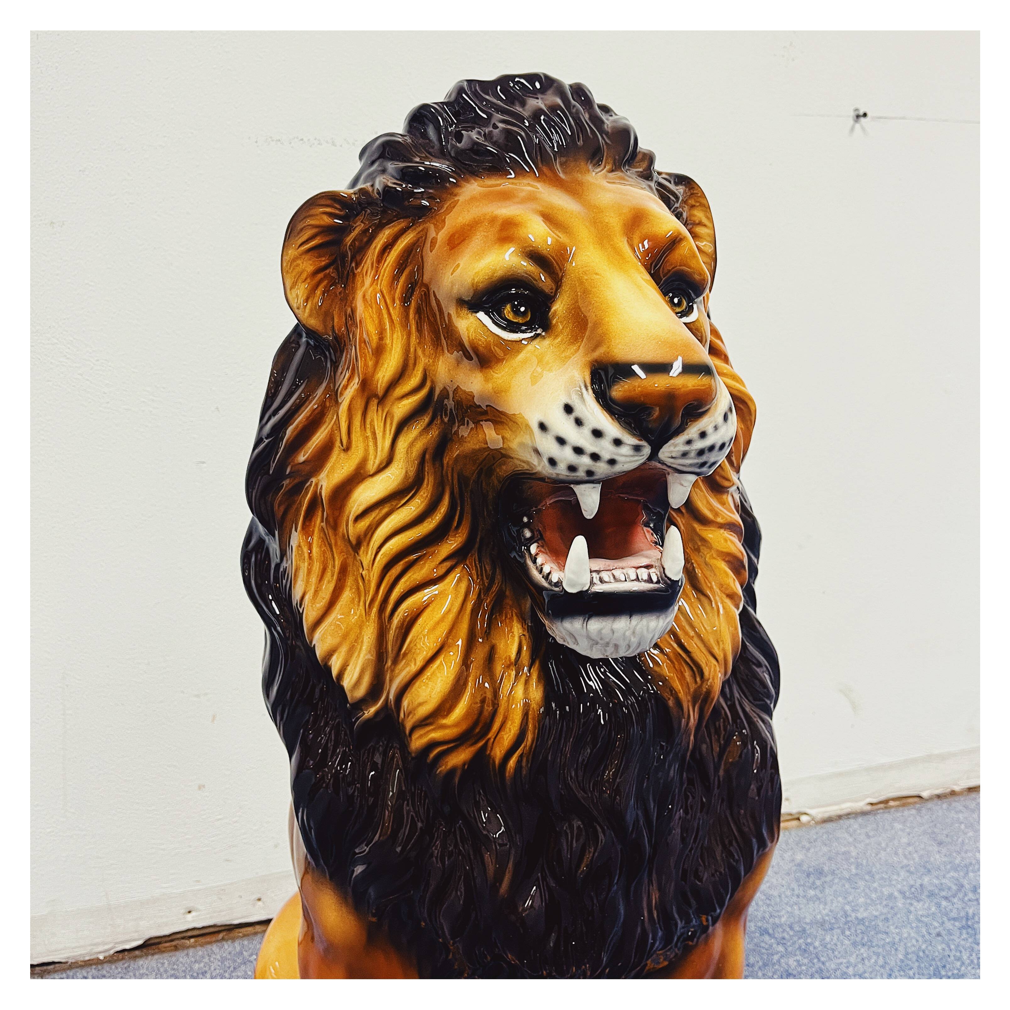 Lion Statue Ceramic