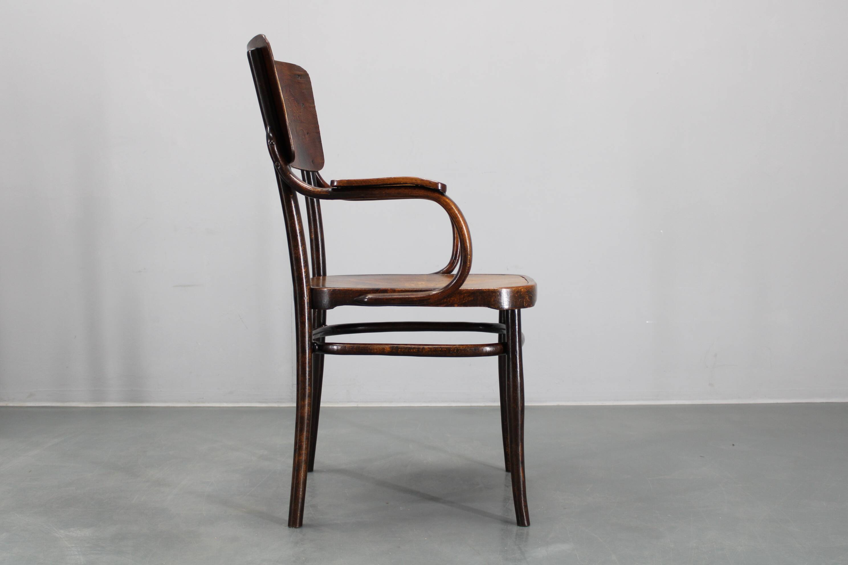 1940s Thonet beech chair no. 57, Czechoslovakia