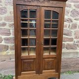 Display Cabinet Silver Cabinet Bookcase Provence Rocaille Louis XV Carved Oak 1920