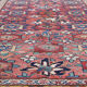Ancien tapis sultanabad en laine florale fait à la main - 171x233cm