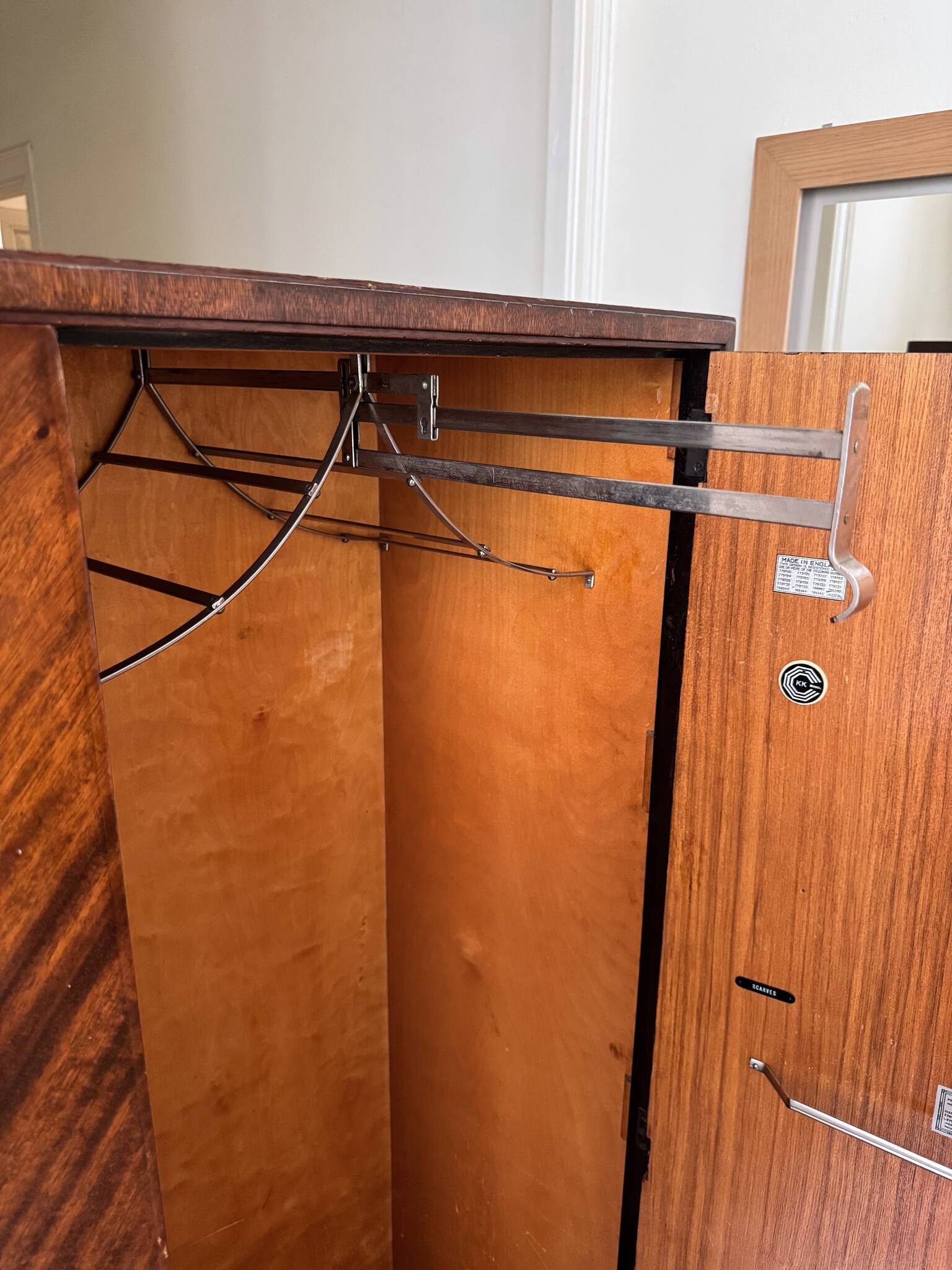 Mr Art Deco English Wardrobe "Compactom" - Model KK - Years
