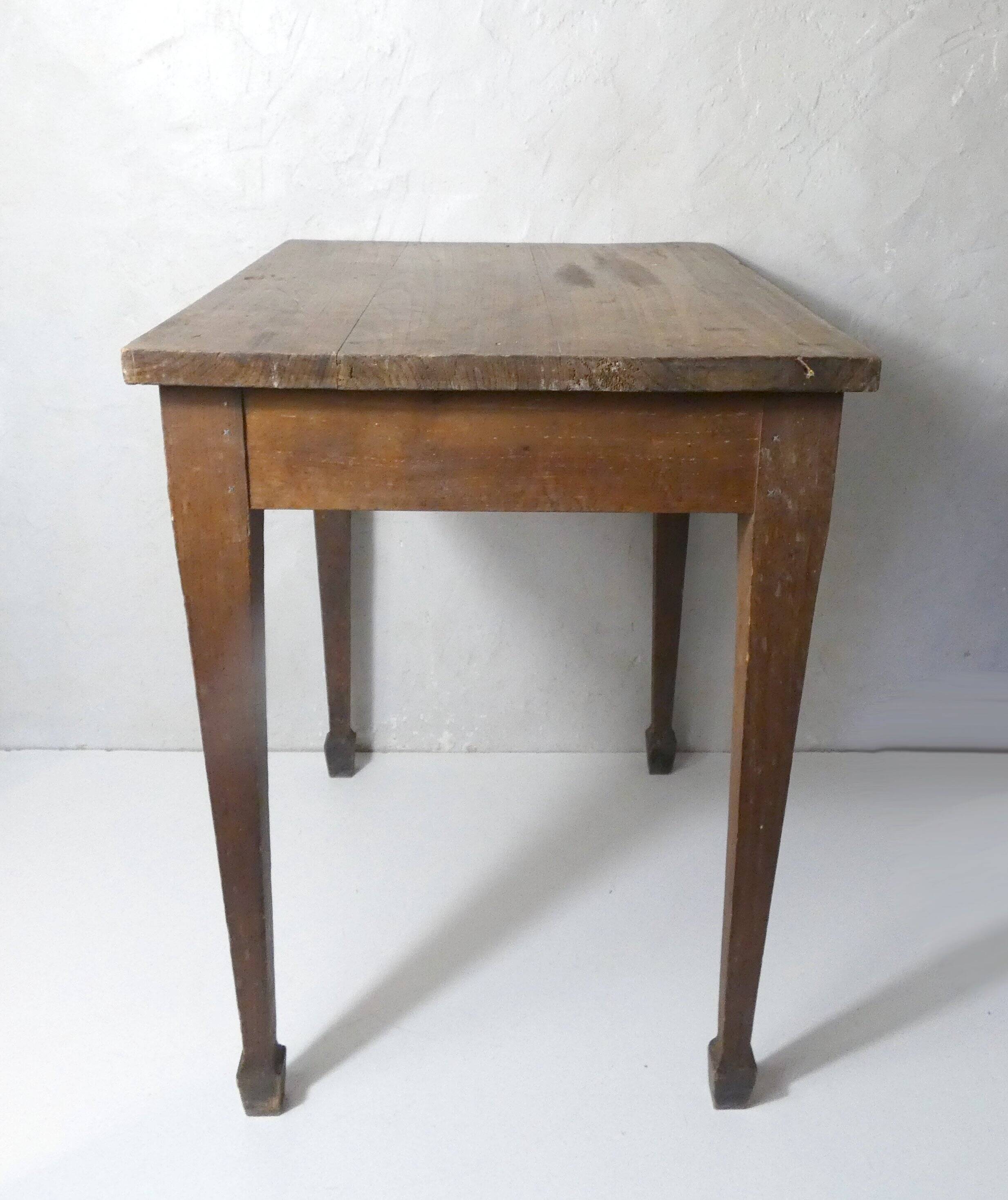 vintage wooden writing desk side table
