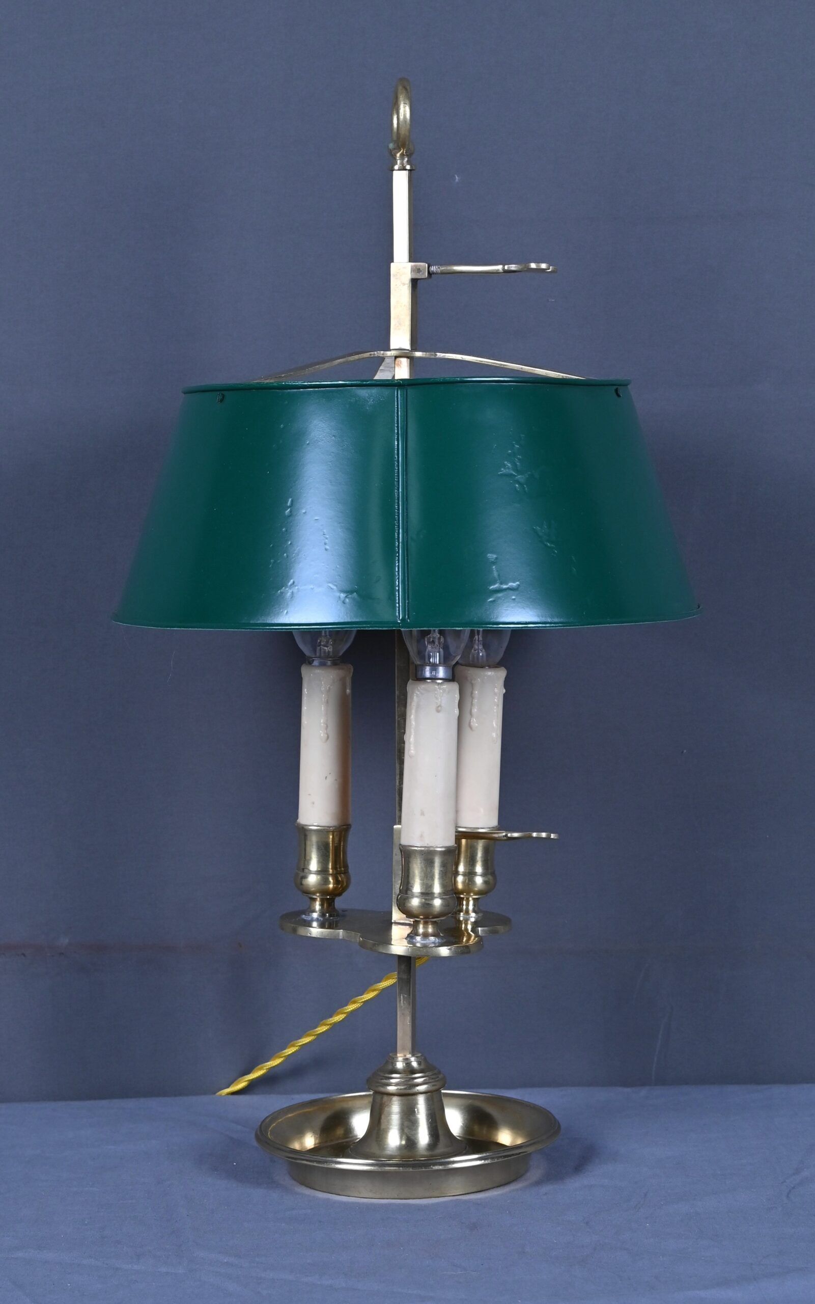 Lampe bouillotte en laiton, style Empire – fin XIXe