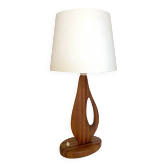 Organic shape Teak Lamp Danish 1960