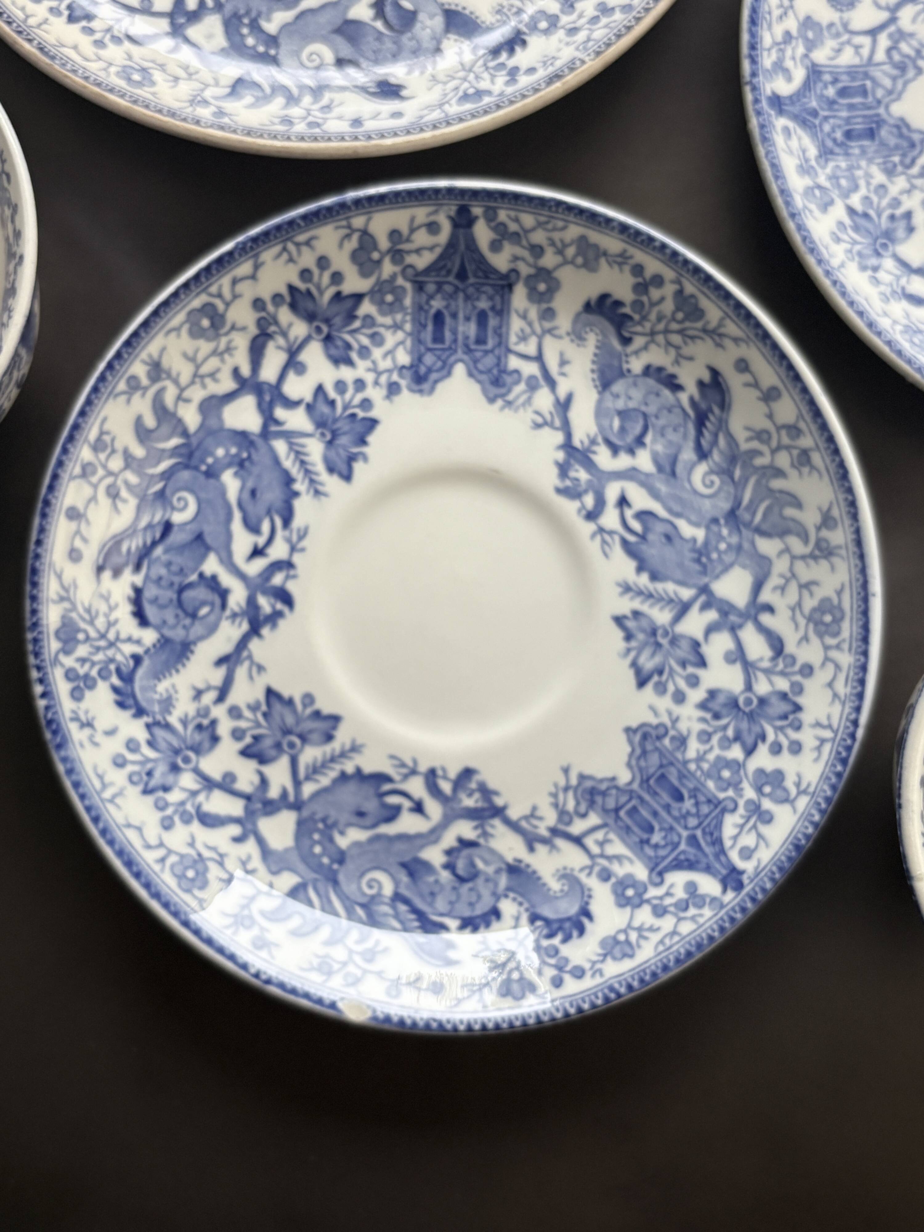 Service Petit-Déjeuner Boch La Louvière – Modèle Dragon Bleu