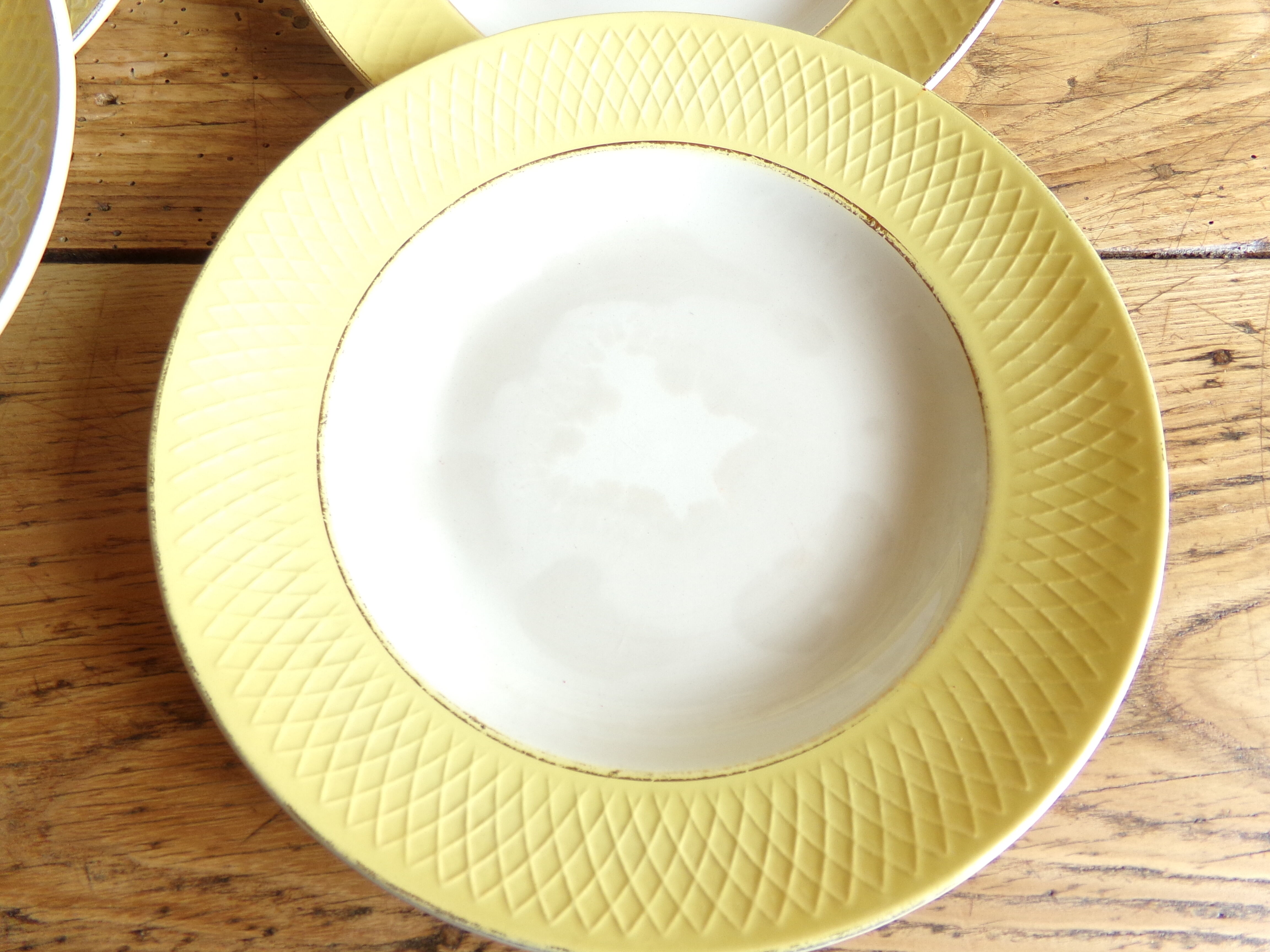 6 hollow earthenware plates - Orchies - Moulin des Loups