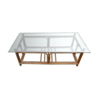 Rattan coffee table