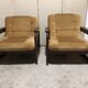 Salon 3 pieces Scandinavian "sleigh" vintage corduroy original 1960