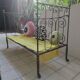 banquette lit bébé vintage fer forgé