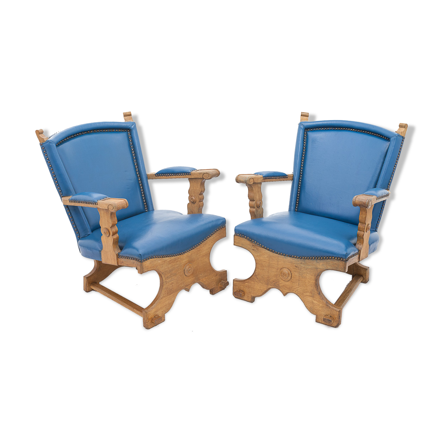 Lot de deux fauteuils Flamands