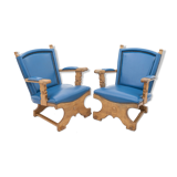set of two Flemish armchairs