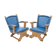 Lot de deux fauteuils Flamands