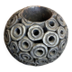 Vase Boule Céramique Noir Design Vintage #D654