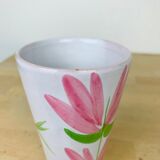 Vase Robert Picault flower motif Vallauris