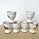 6 vintage earthenware egg cups