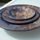 3 decorative handmade plates/trinket dishes